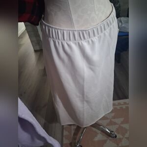 Nwt A New Day White Elastic Waistband Skirt L/xl 2x